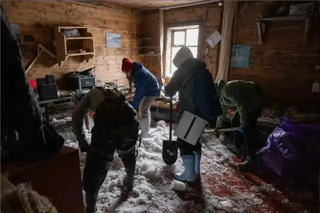 Полярная станция "Бухта Тихая" на острове Гукера подверглась атаке медведей с разрушительными последствиями